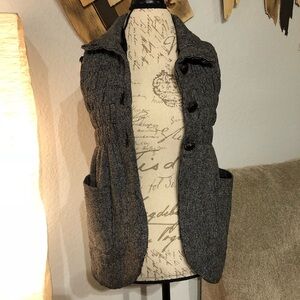 4[Ossira] Argentinian thick houndstooth vest